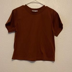 Maroon top